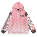 Demon Slayer Nezuko Pink Pattern Hoodie - Dimensional Era