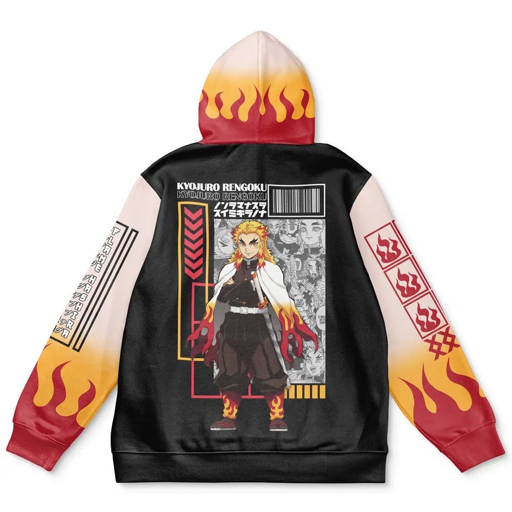 Demon Slayer Rengoku Flame Hoodie - Dimensional Era