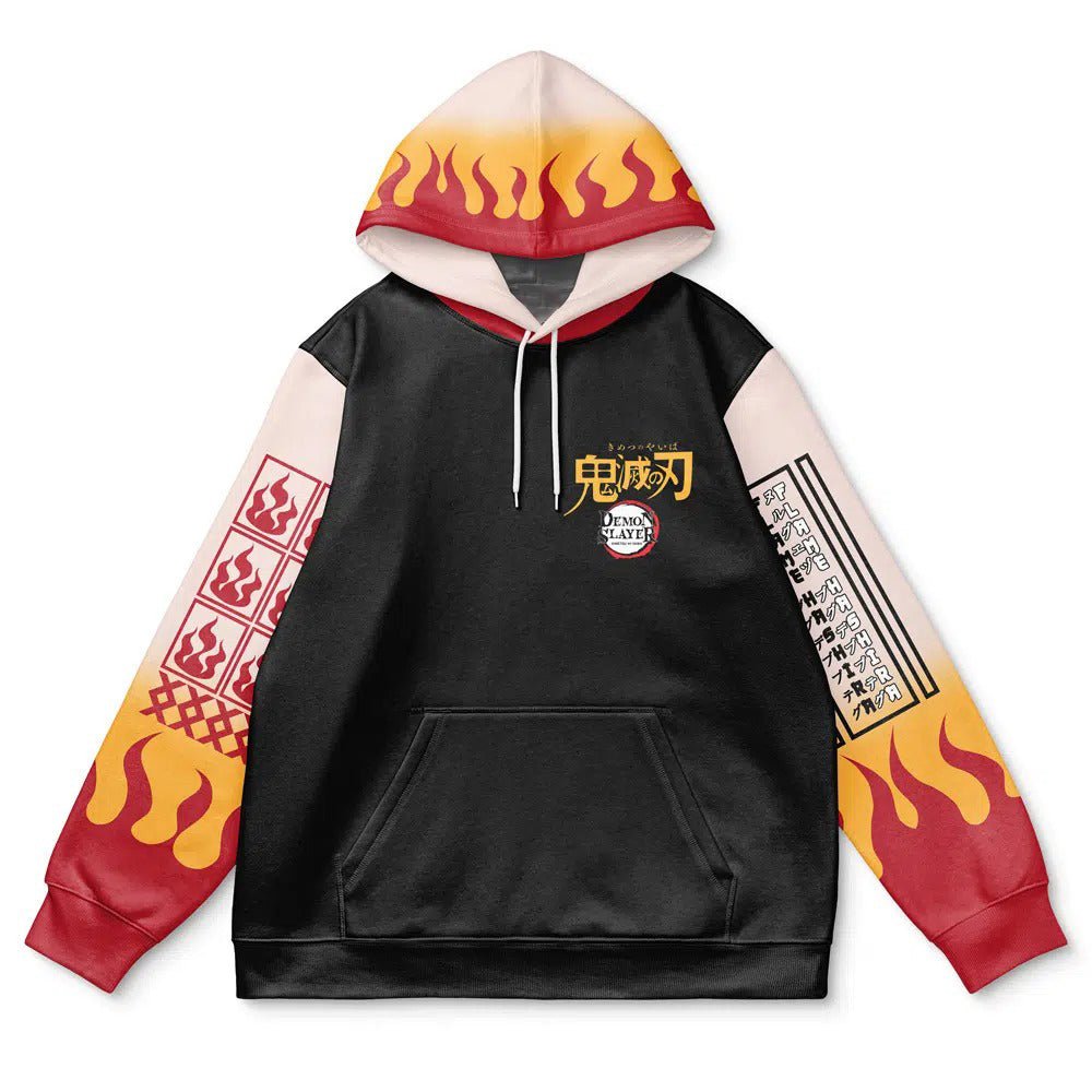 Demon Slayer Rengoku Flame Hoodie - Dimensional Era