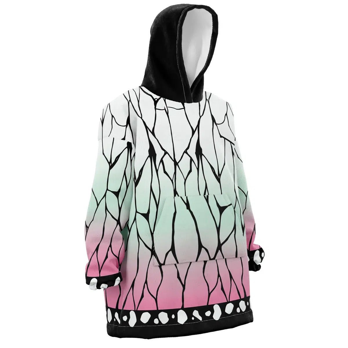 Demon Slayer Shinobu Butterfly Pattern Hoodie Blanket - Dimensional Era
