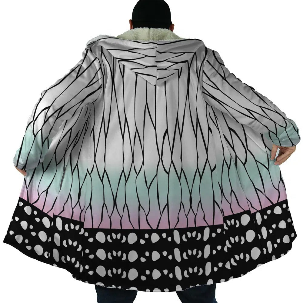 Demon Slayer Shinobu Butterfly Zip Hooded Cloak - Dimensional Era