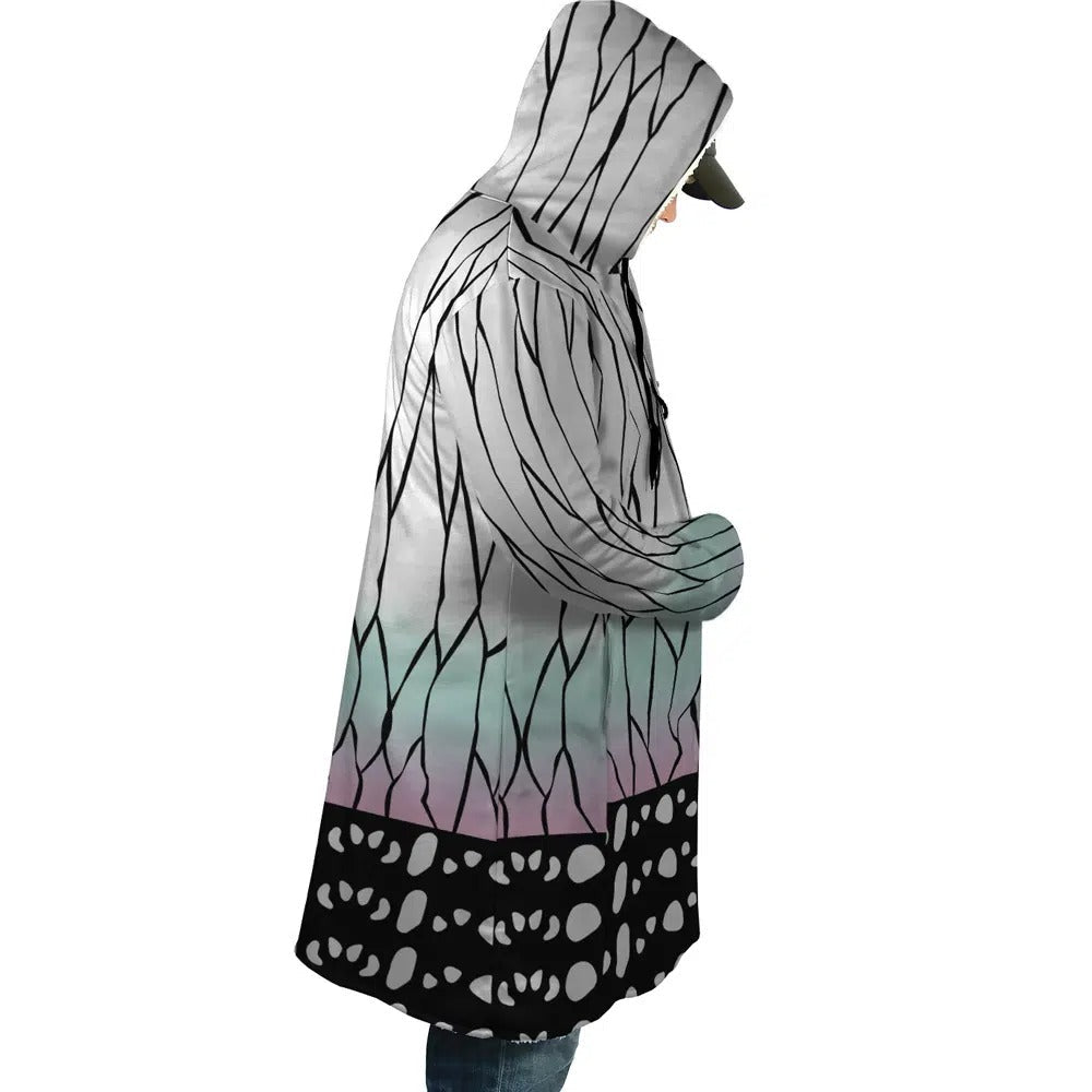 Demon Slayer Shinobu Butterfly Zip Hooded Cloak - Dimensional Era