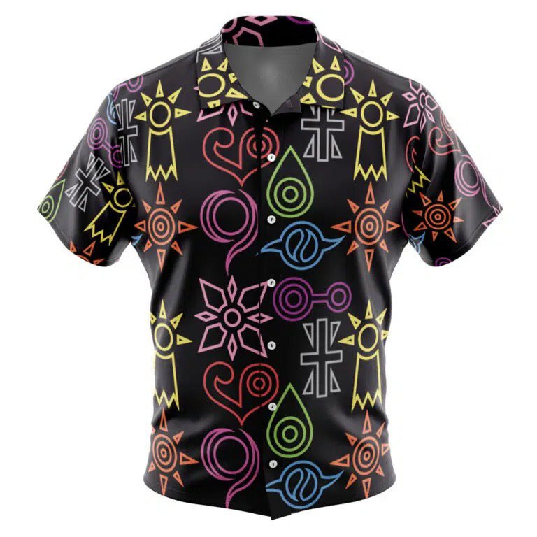 Digimon Crest Symbols Hawaiian Shirt - Dimensional Era