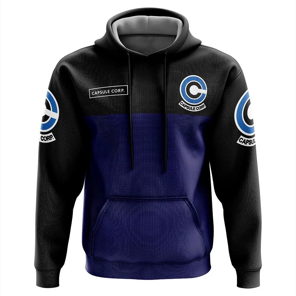 Dragon Ball Capsule Corp Color Block Hoodie - Dimensional Era