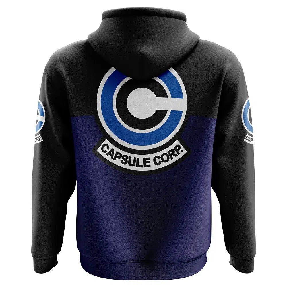 Dragon Ball Capsule Corp Color Block Hoodie - Dimensional Era