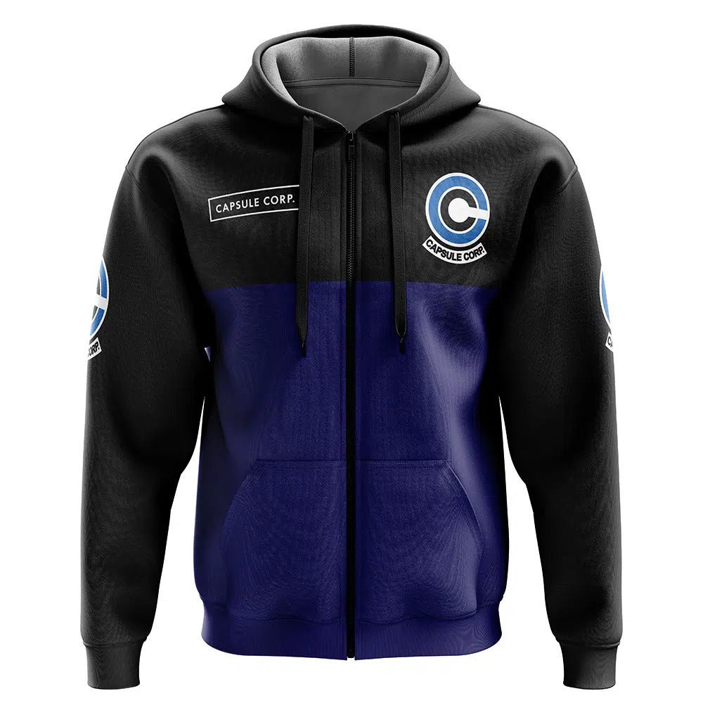 Dragon Ball Capsule Corp Zip Up Hoodie - Dimensional Era
