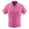 Dragon Ball Vegeta BADMAN Pink Short Sleeve Button Up Shirt - Dimensional Era