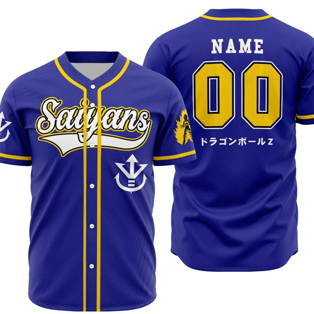 Dragon Ball Z Saiyans Custom Baseball Jersey - Dimensional Era