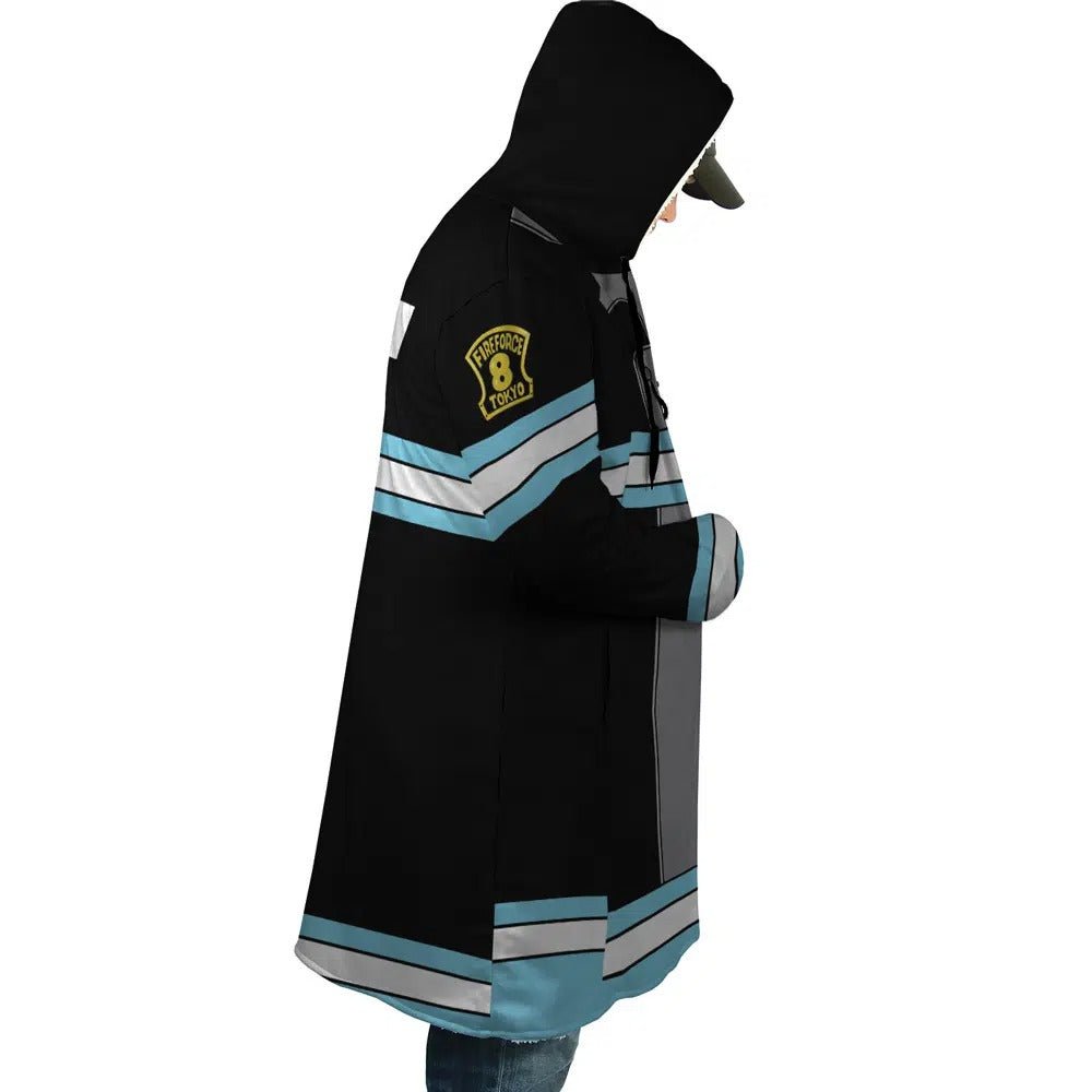 Fire Force Uniform Long Polar Fleece Zip Coat - Dimensional Era