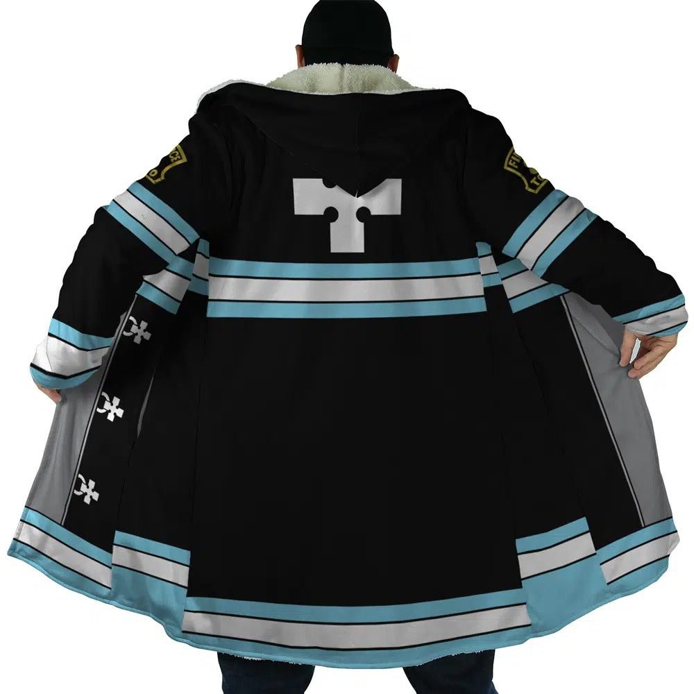 Fire Force Uniform Long Polar Fleece Zip Coat - Dimensional Era