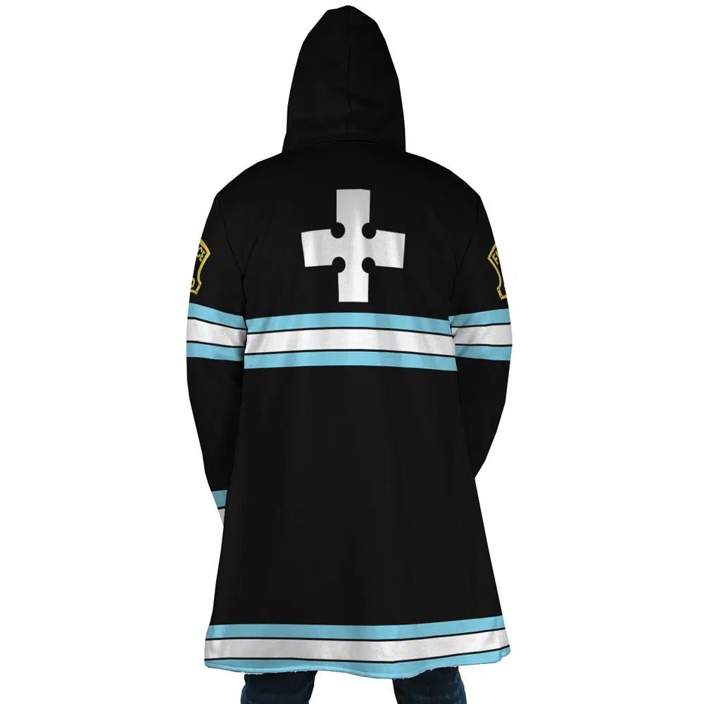 Fire Force Uniform Long Polar Fleece Zip Coat - Dimensional Era