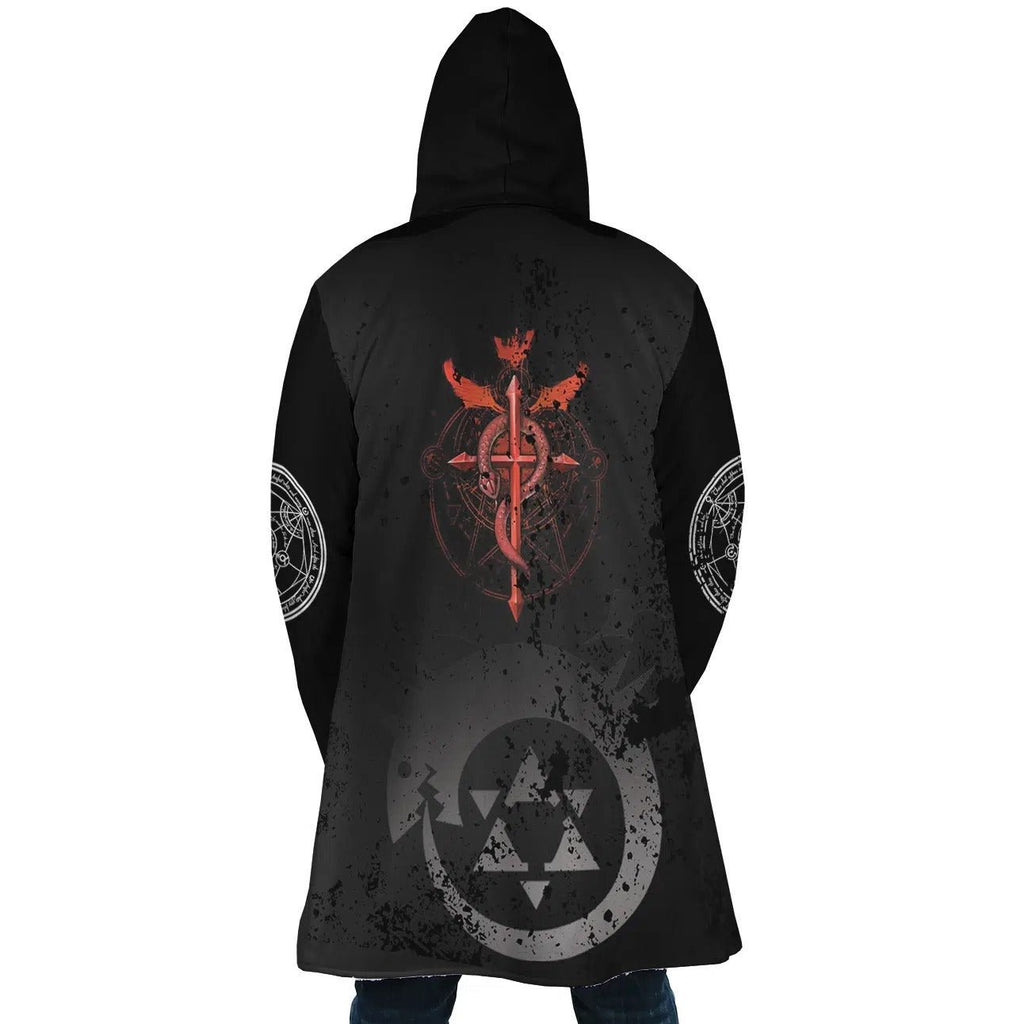Fullmetal Alchemist Caduceus Transmutation Zip Hooded Cloak - Dimensional Era