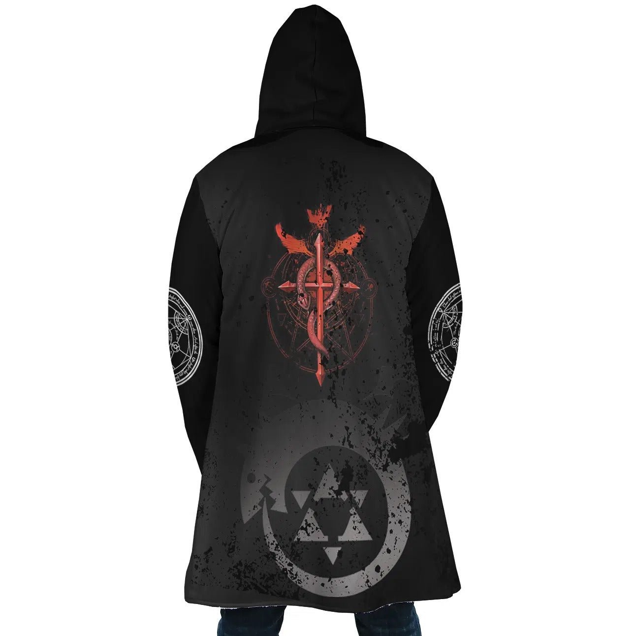 Fullmetal Alchemist Caduceus Transmutation Zip Hooded Cloak - Dimensional Era