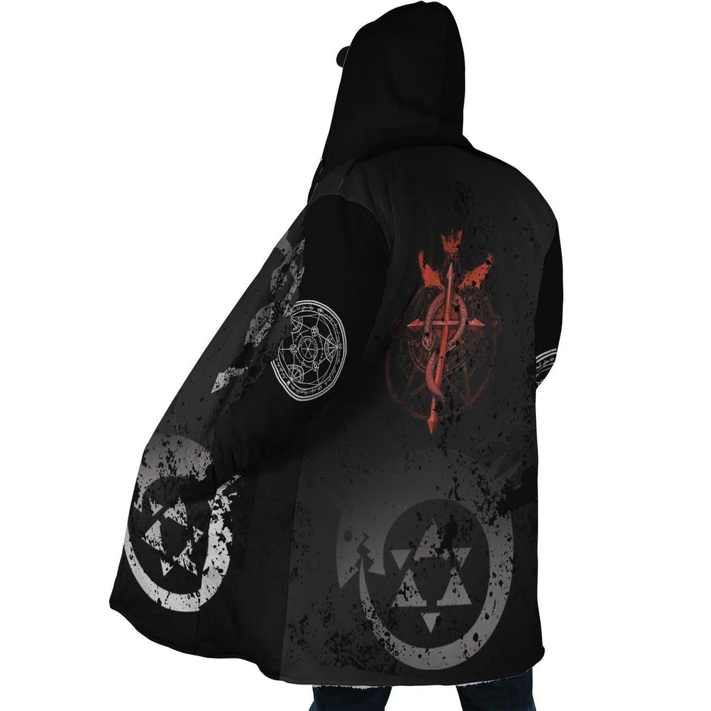 Fullmetal Alchemist Caduceus Transmutation Zip Hooded Cloak - Dimensional Era