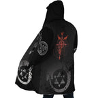 Fullmetal Alchemist Caduceus Transmutation Zip Hooded Cloak - Dimensional Era