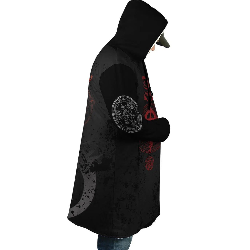 Fullmetal Alchemist Caduceus Transmutation Zip Hooded Cloak - Dimensional Era
