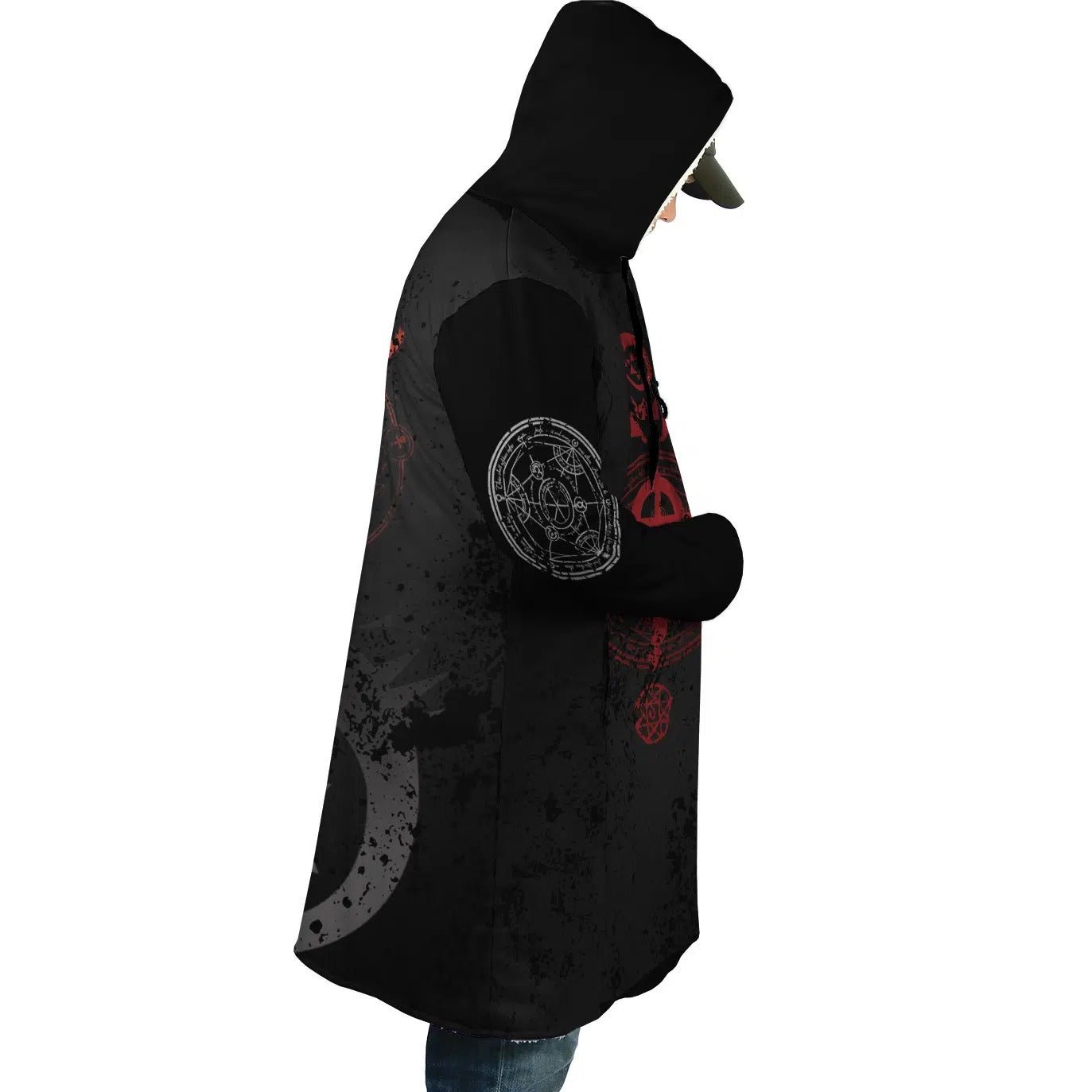 Fullmetal Alchemist Caduceus Transmutation Zip Hooded Cloak - Dimensional Era