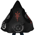 Fullmetal Alchemist Caduceus Transmutation Zip Hooded Cloak - Dimensional Era