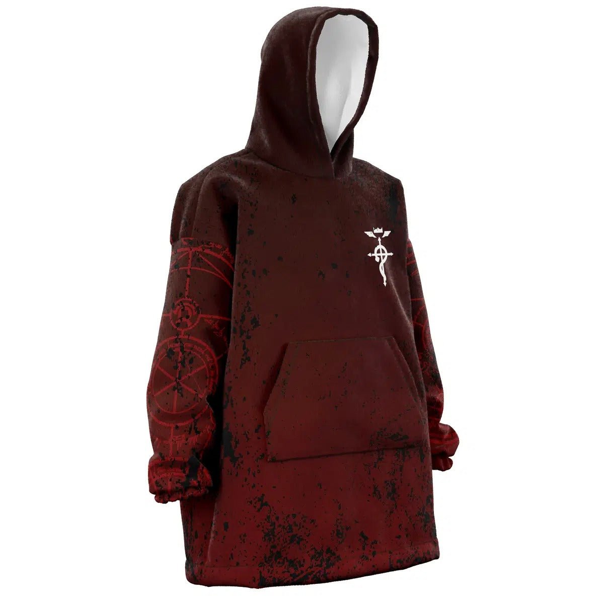 Fullmetal Alchemist Distressed Flamel Hoodie Blanket - Dimensional Era