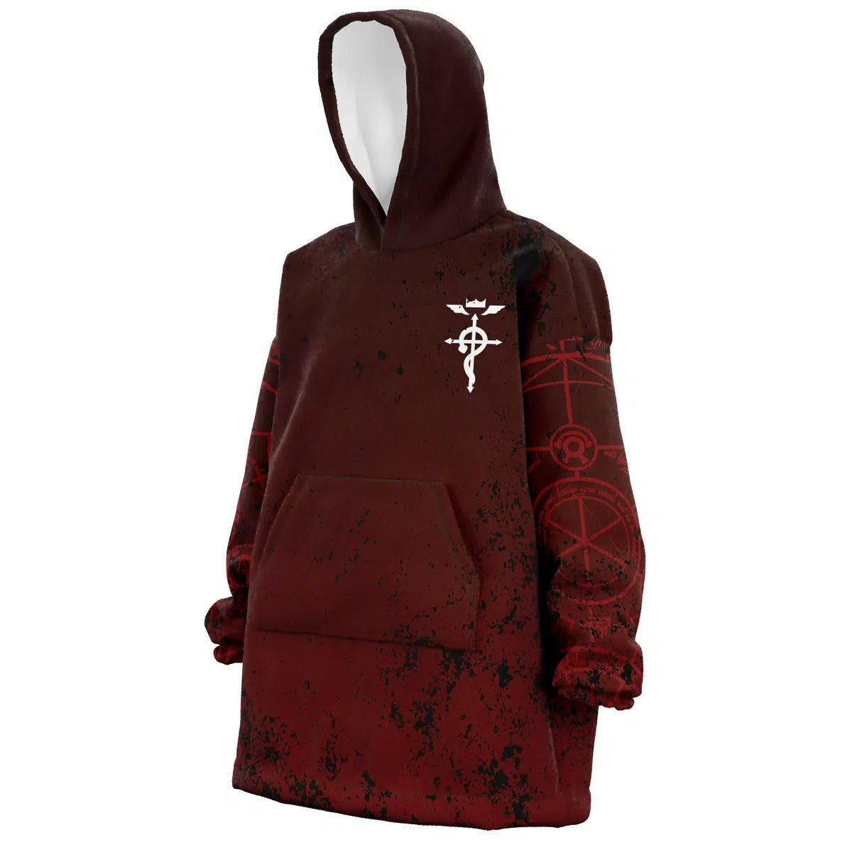 Fullmetal Alchemist Distressed Flamel Hoodie Blanket - Dimensional Era