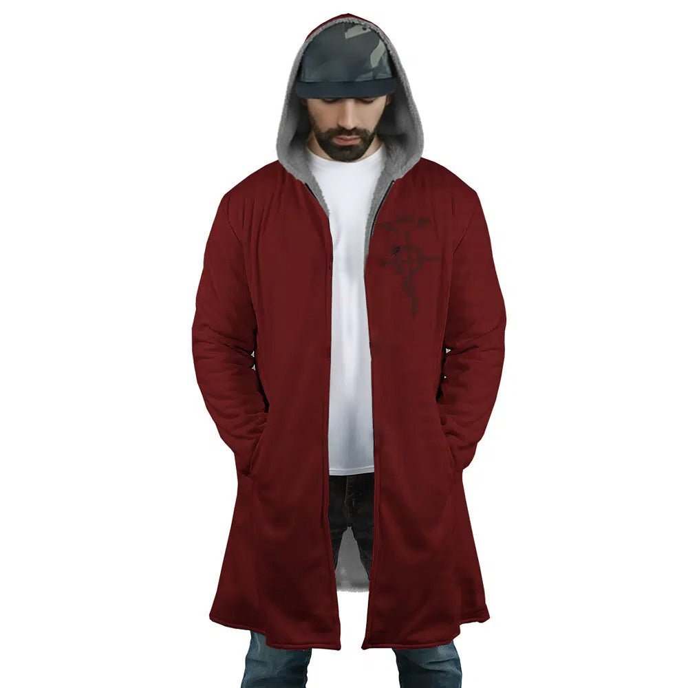 Fullmetal Alchemist Flamel Long Polar Fleece Zip Coat - Dimensional Era