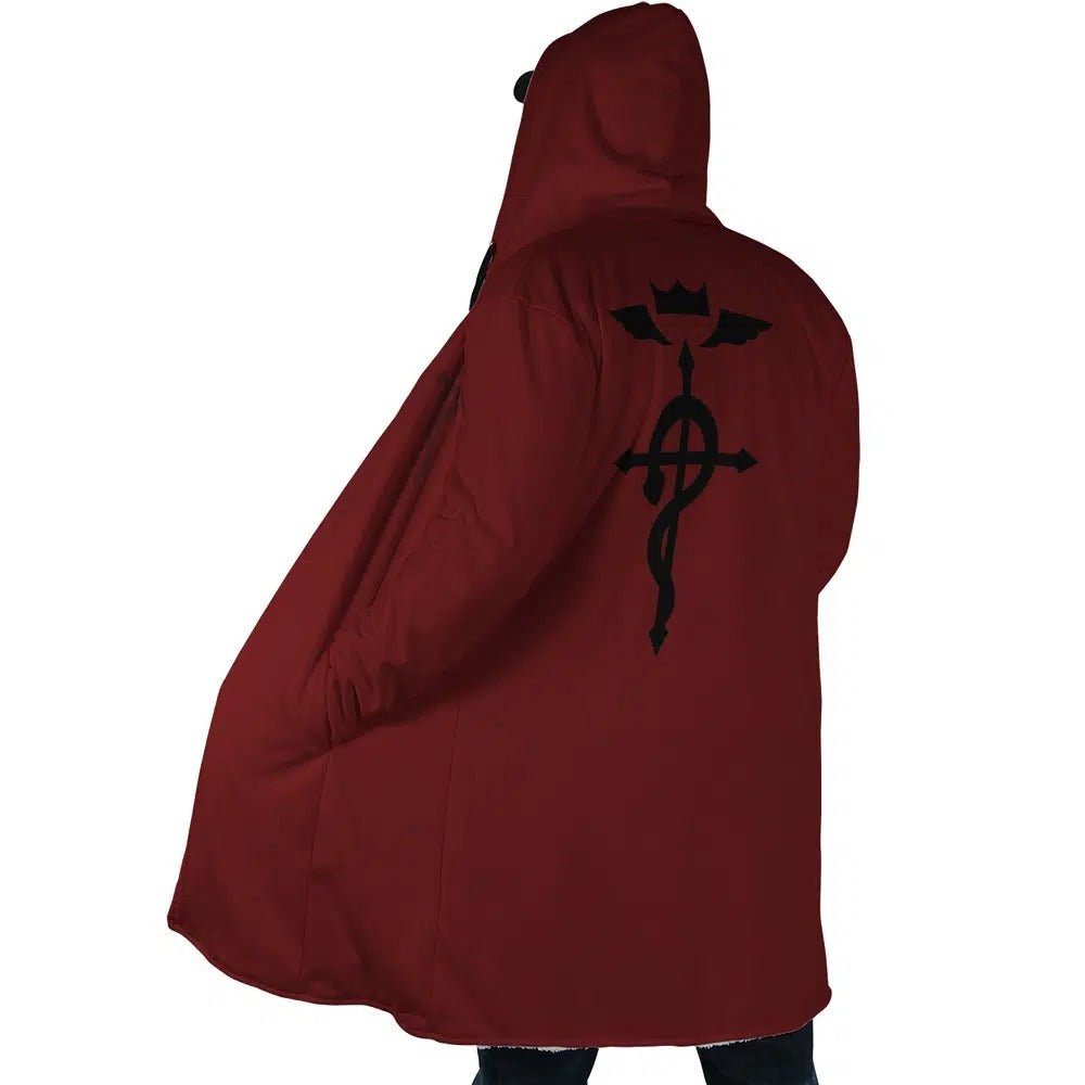 Fullmetal Alchemist Flamel Long Polar Fleece Zip Coat - Dimensional Era