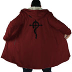 Fullmetal Alchemist Flamel Long Polar Fleece Zip Coat - Dimensional Era