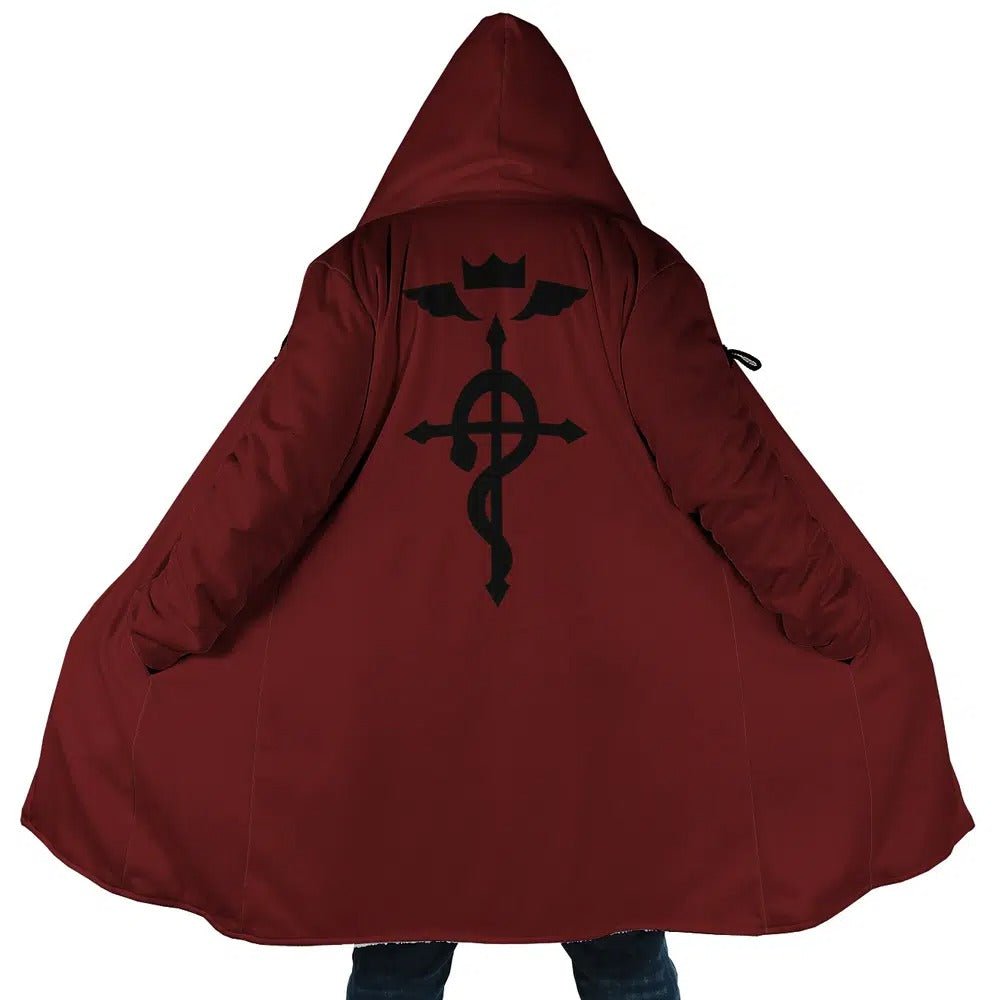 Fullmetal Alchemist Flamel Long Polar Fleece Zip Coat - Dimensional Era