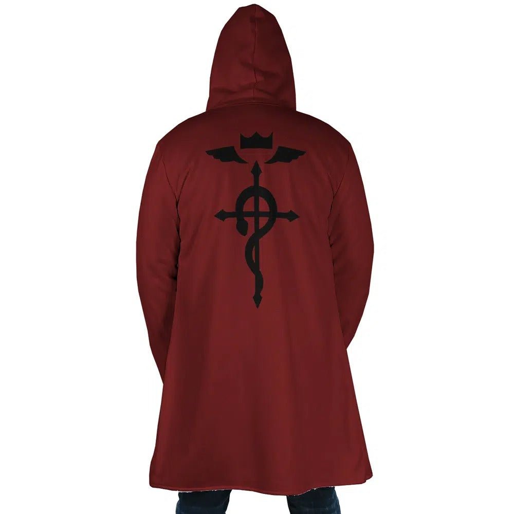 Fullmetal Alchemist Flamel Long Polar Fleece Zip Coat - Dimensional Era