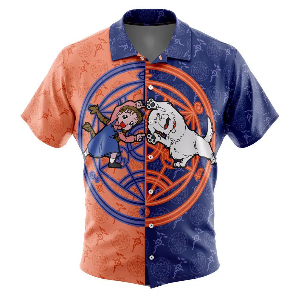 Fullmetal Alchemist Nina & Alexander Split Hawaiian Shirt - Dimensional Era