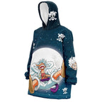 Gear 5 Nika Luffy Moon Print Hoodie Blanket - Dimensional Era
