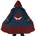 Gurren Lagann Skull Flame Zip Hooded Cloak - Dimensional Era