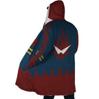 Gurren Lagann Skull Flame Zip Hooded Cloak - Dimensional Era