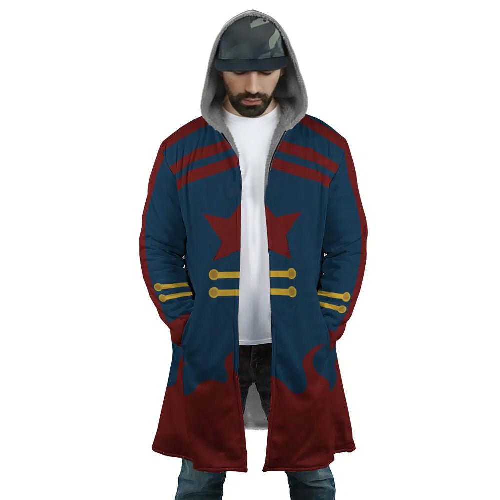 Gurren Lagann Skull Flame Zip Hooded Cloak - Dimensional Era
