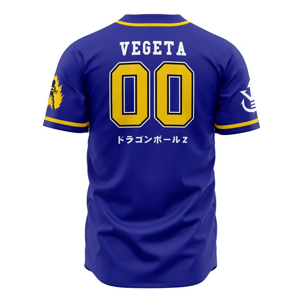 Dragon Ball Z Vegeta Saiyans Custom Baseball Jersey