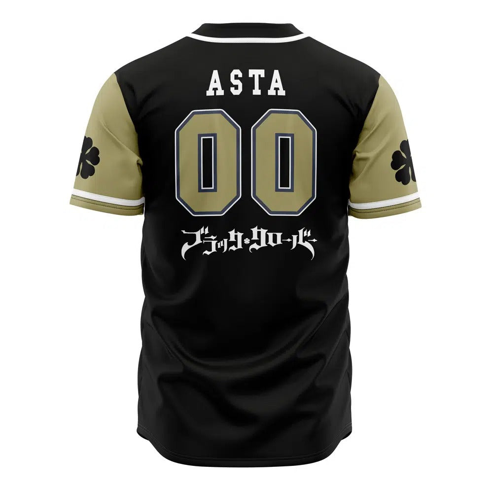 Black Bulls Black Clover Anime Baseball Jersey