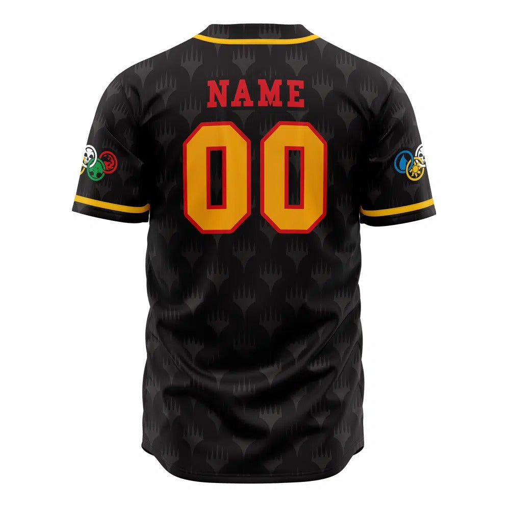 Magic The Gathering Custom Name Number Baseball Jersey