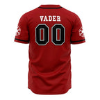 Star Wars Sith Empire Darth Vader Custom Baseball Jersey