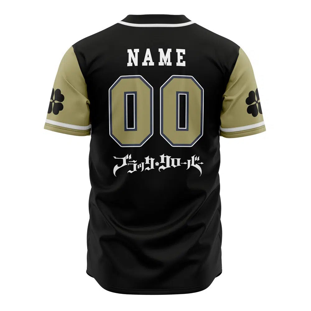 Black Clover Black Bulls Custom Baseball Jersey