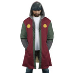 Naruto Jiraiya Thick Hooded Long Cloak Coat