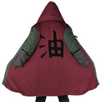 Naruto Jiraiya Thick Hooded Long Cloak Coat