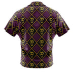 JoJo Yoshikage Kira Purple Diamond Skull Hawaiian Shirt - Dimensional Era