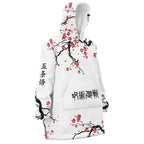 Jujutsu Kaisen Gojo Satoru Plum Blossom Hoodie Blanket - Dimensional Era