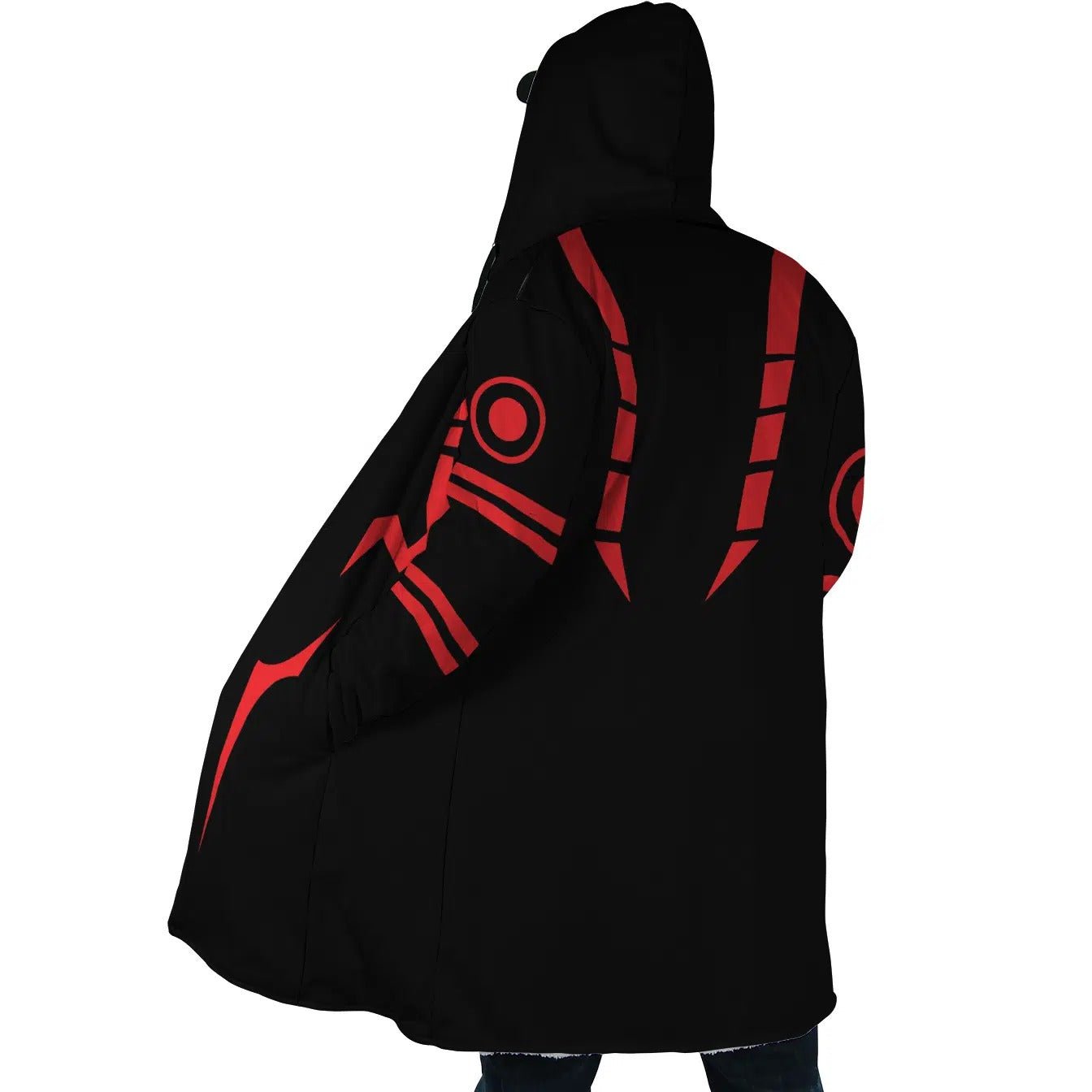 Jujutsu Kaisen Sukuna Mark Zip Hooded Cloak - Dimensional Era