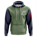 Naruto Konoha Symbol Color Block Hoodie