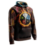 Magic Element Circle All Over Print Hoodie - Dimensional Era