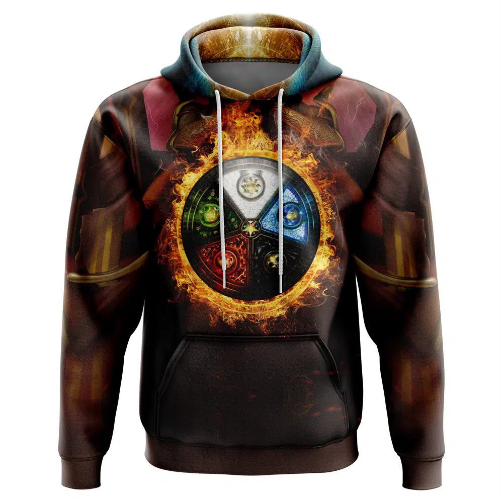 Magic Element Circle All Over Print Hoodie - Dimensional Era