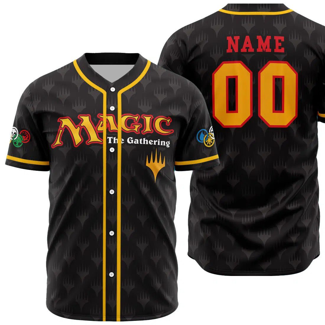 Magic The Gathering Custom Name Number Baseball Jersey - Dimensional Era