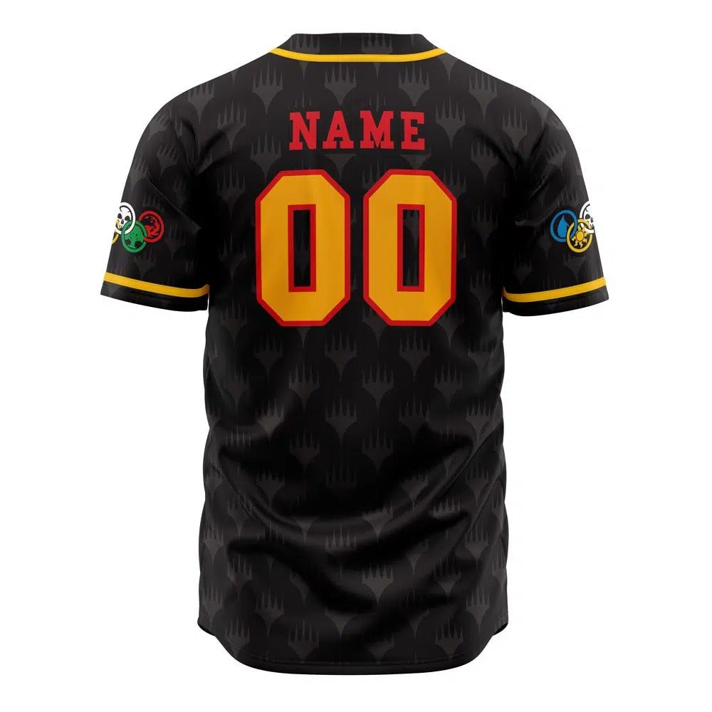 Magic The Gathering Custom Name Number Baseball Jersey - Dimensional Era