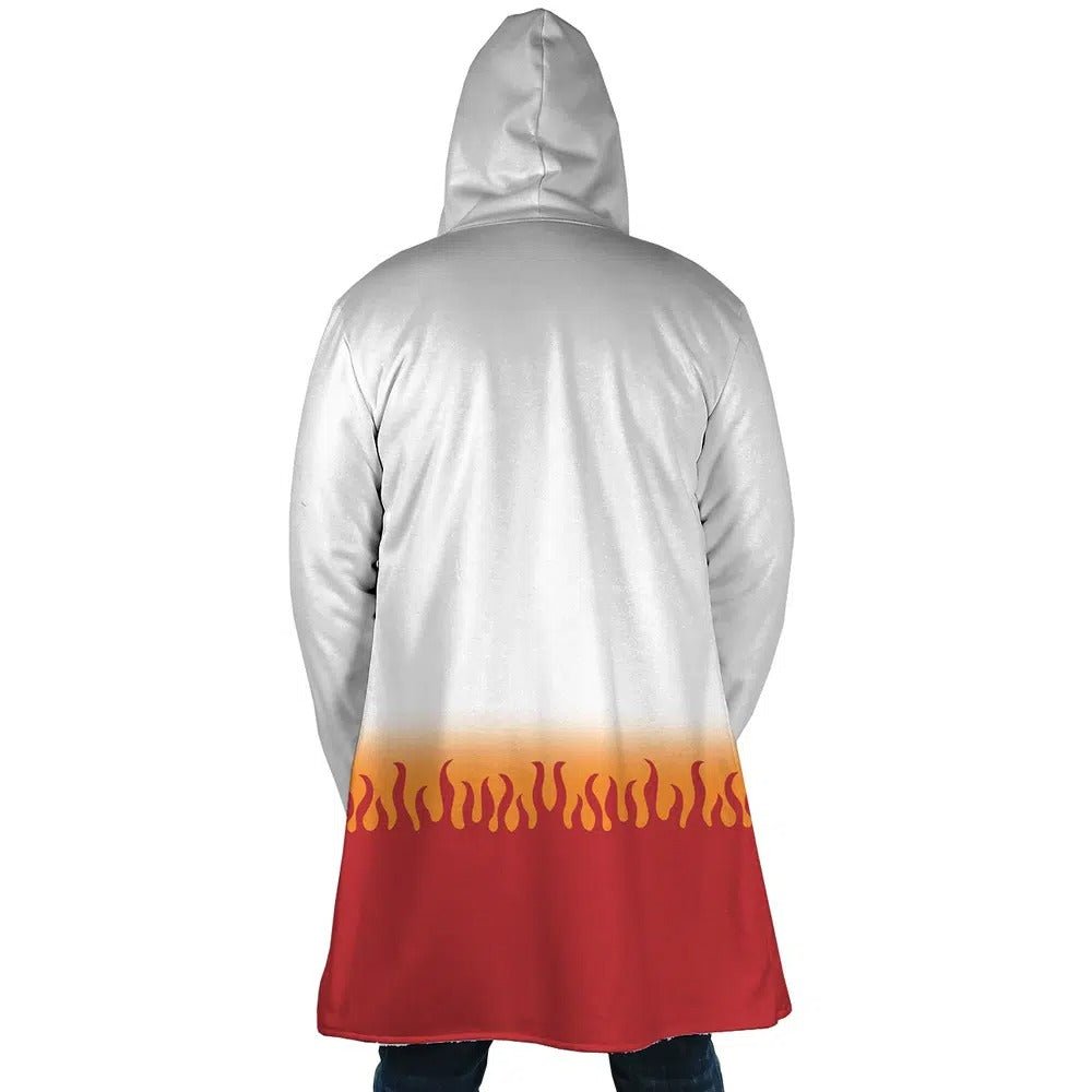 Naruto 4th Hokage Flame Fleece Hooded Cloak - Dimensional Era